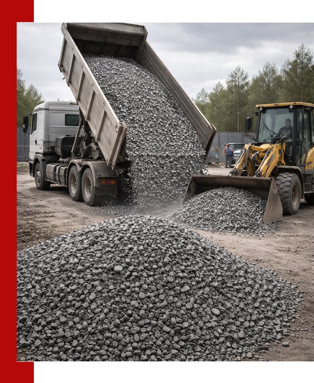 Доставка и продажа щебня гранитного в Якутске