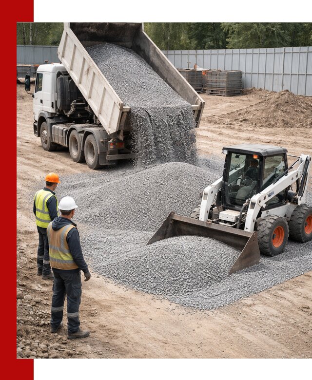 Доставка и продажа гранитного щебня фракции 0-5 в Якутске