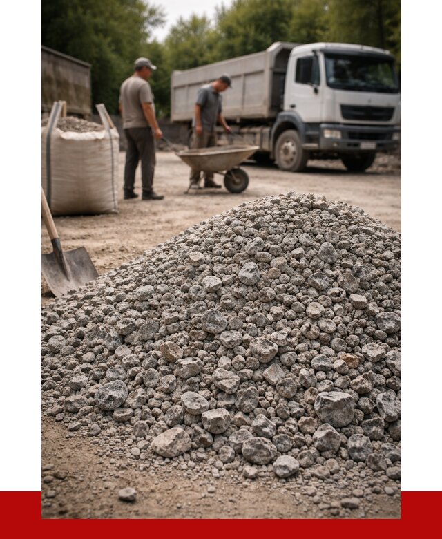 Гранитный щебень фракция 20-40 в Якутске от 3333 руб. ПРОНЕРУДКтс