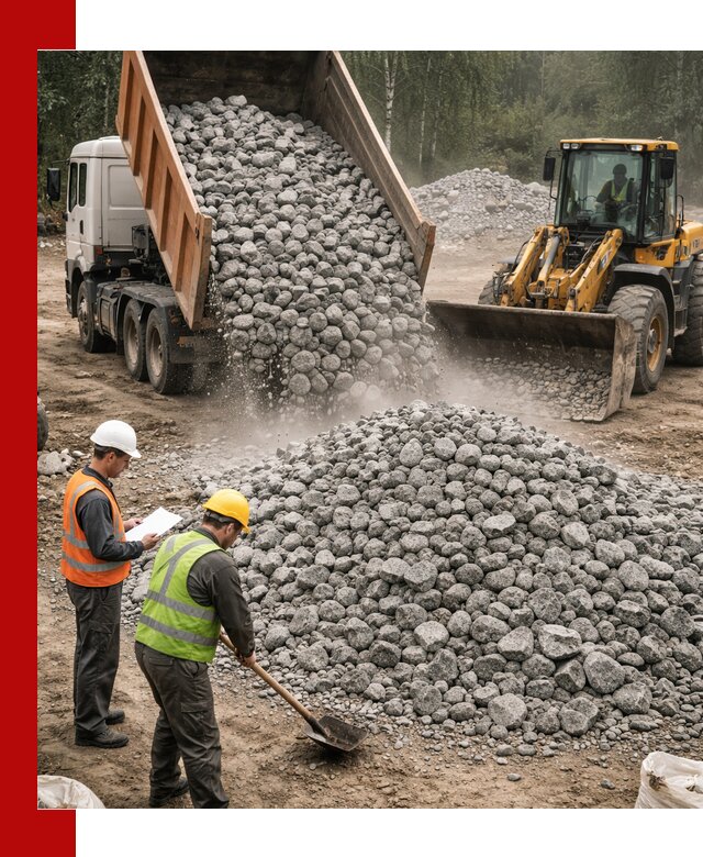 Гранитный щебень фракция 70-150 доставка в Якутске