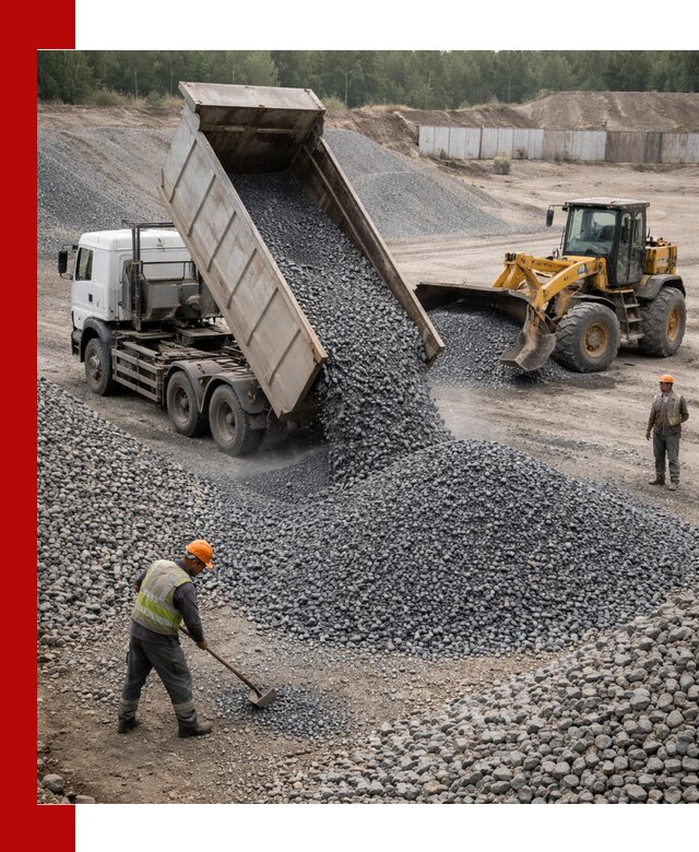 Щебень габбро-диабаз фр. 5-20 с доставкой в Якутске