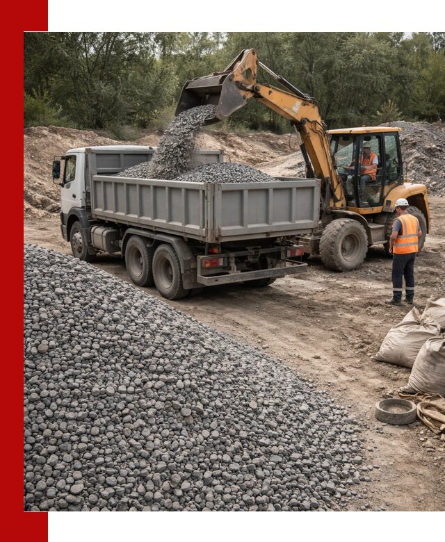 Доставка гравийного щебня в Якутске оптом и в розницу