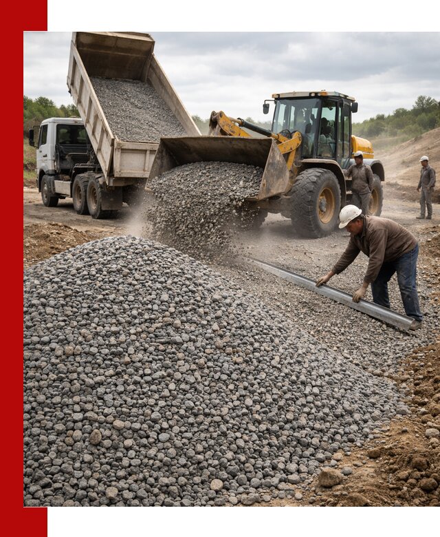 Гравийный щебень фракция 5-20 с доставкой в Якутске