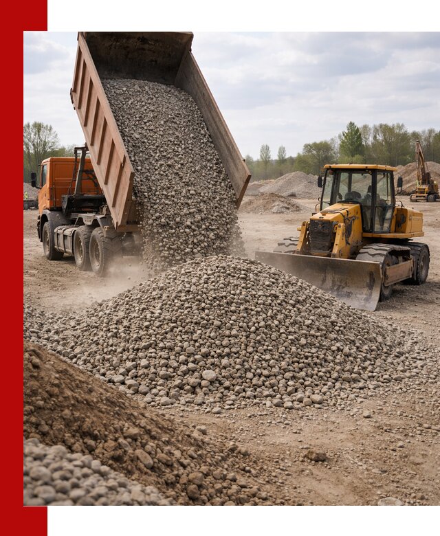 Доставка гравийного щебня фракции 40-70 в Якутске