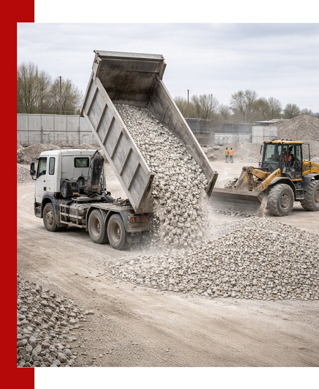 Доставка и продажа известнякового щебня в Якутске