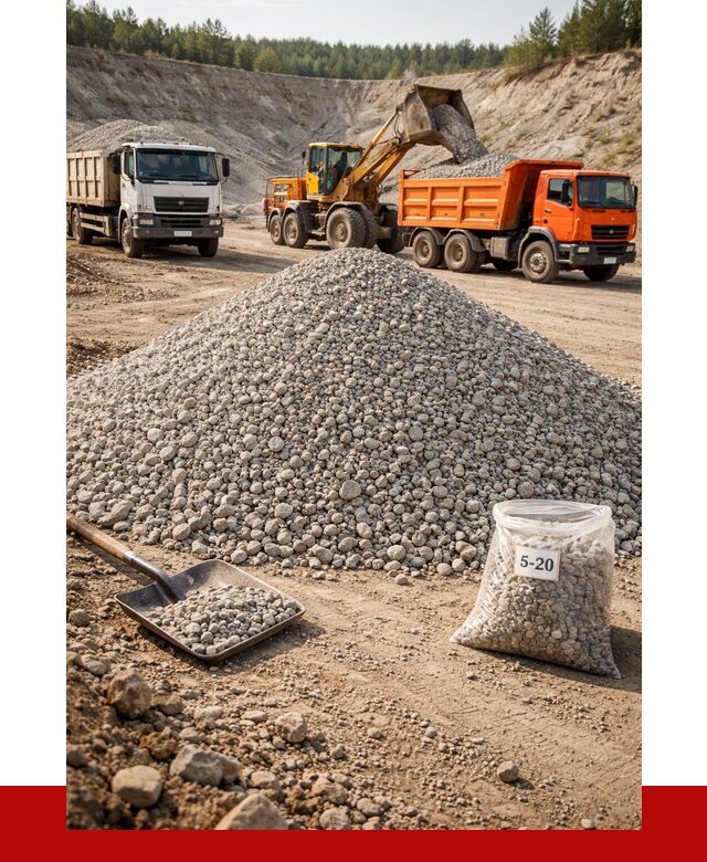 Доломитовый щебень фр. 5-20 в Якутске от 4374 р. | ПРОНЕРУДКтс