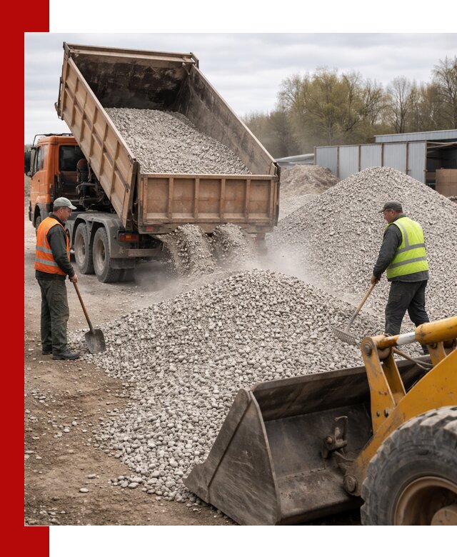 Доломитовый щебень фракции 5-20 с доставкой в Якутске