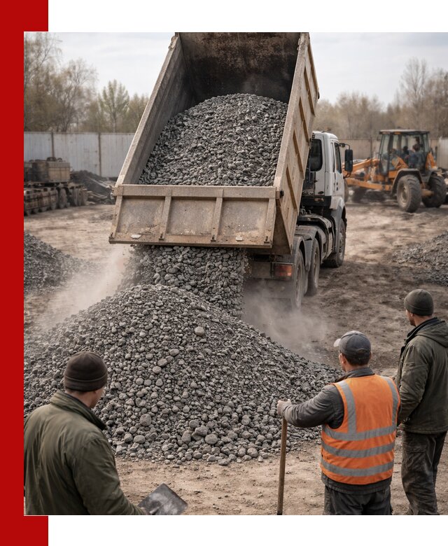 Доставка шлакового щебня в удобные сроки по выгодной цене в Якутске