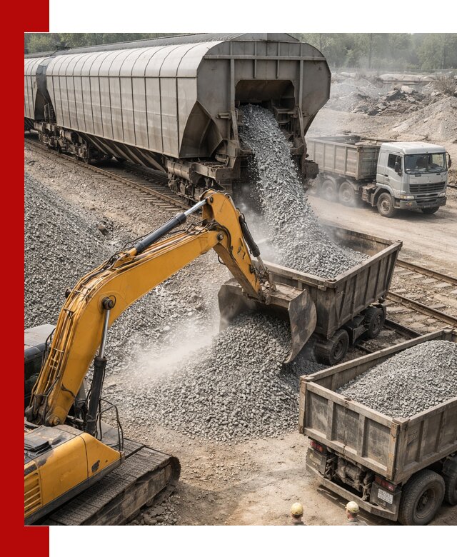 Доставка железнодорожного щебня в Якутске крупными партиями быстрого отгруза