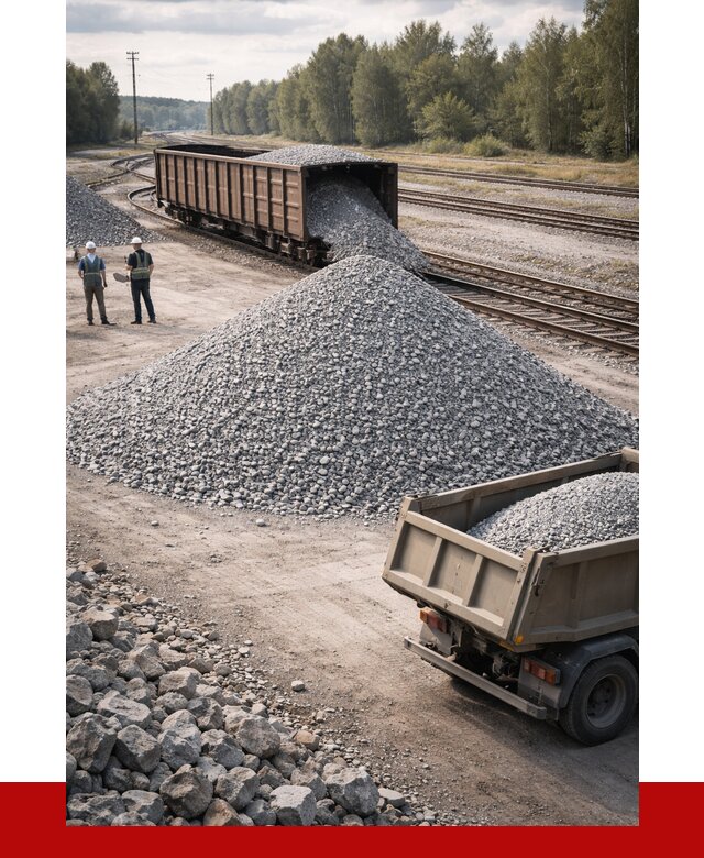 Железнодорожный щебень 20-60 в Якутске от 1771 р. | ПРОНЕРУДКтс