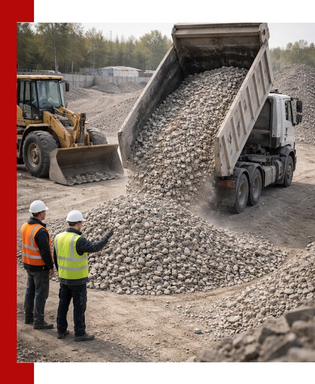 Вторичный щебень фракция 40–70 доставка в Якутске