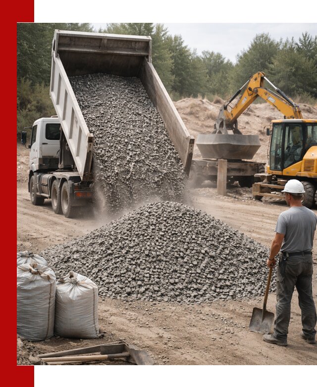 Доставка и продажа бетонного щебня в Якутске