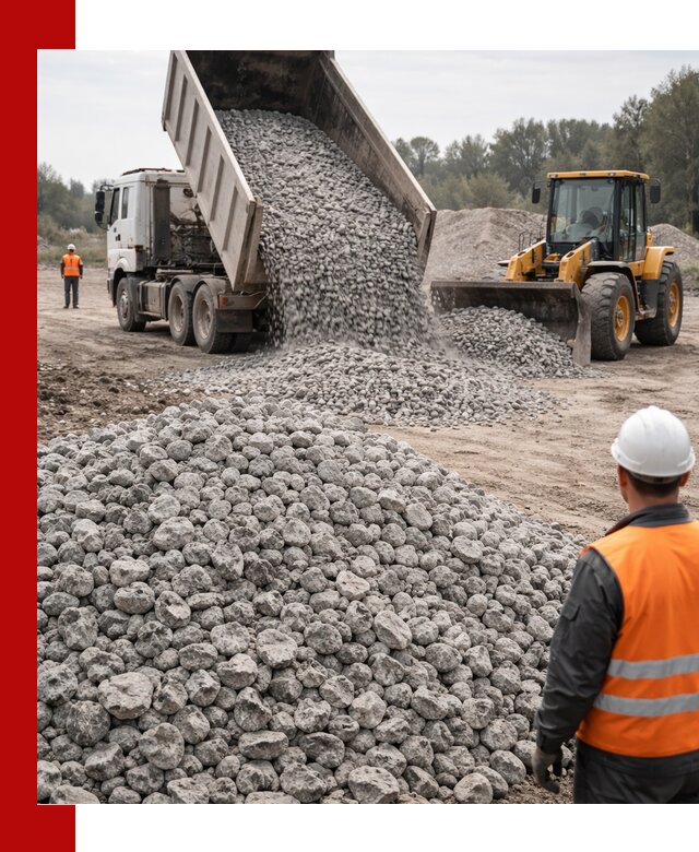 Доставка бетонного щебня фракции 20-40 в Якутске