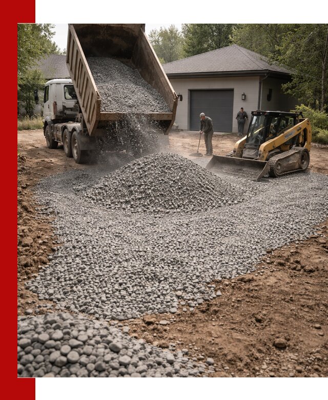 Щебень для парковки в Якутске: доставка и укладка качественного материала