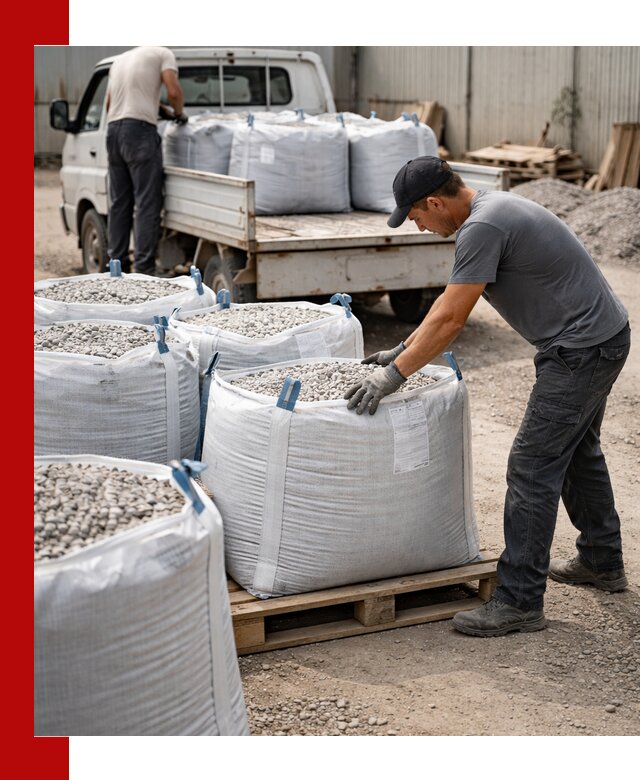 Доставка щебня в мешках по выгодным ценам в Якутске
