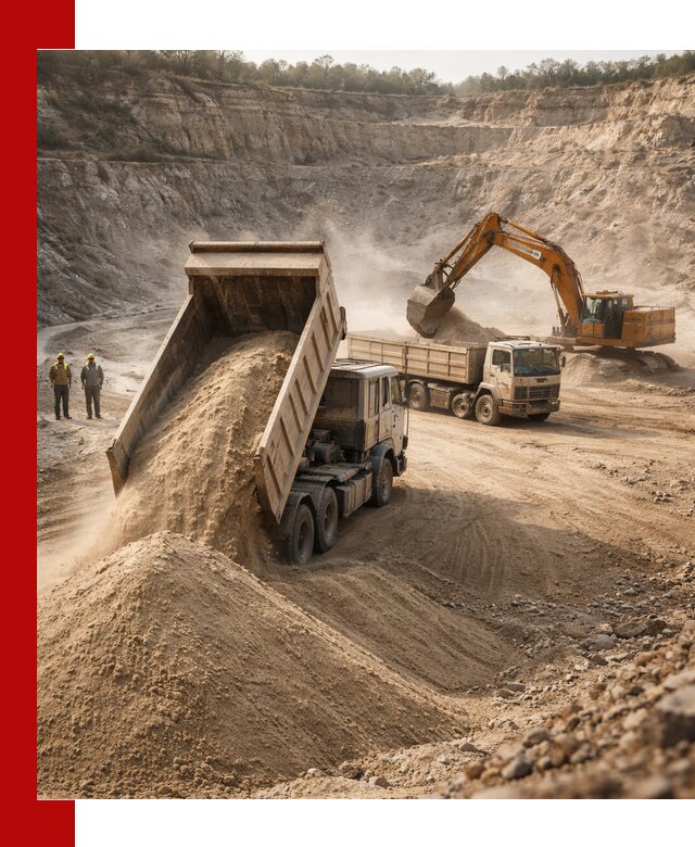 Карьерный песок навалом с доставкой в Якутске