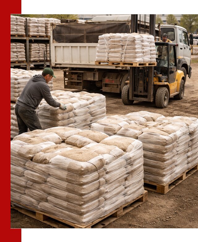 Карьерный песок в мешках с доставкой в Якутске