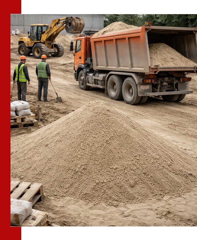 Доставка и продажа мытого речного песка в Якутске