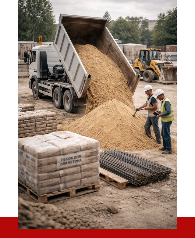 Песок для бетона в Якутске от 2604 р. с доставкой, ПРОНЕРУДКтс