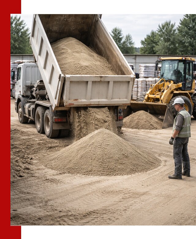 Поставка и доставка песка для бетона в Якутске