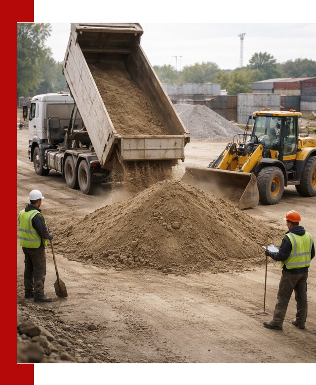 Доставка и продажа пескогрунта оптом и в розницу в Якутске