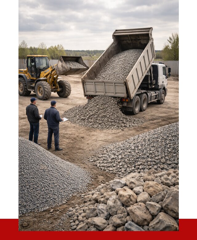 Гравий и камень с доставкой в Якутске от 4374 р. - ПРОНЕРУДКтс