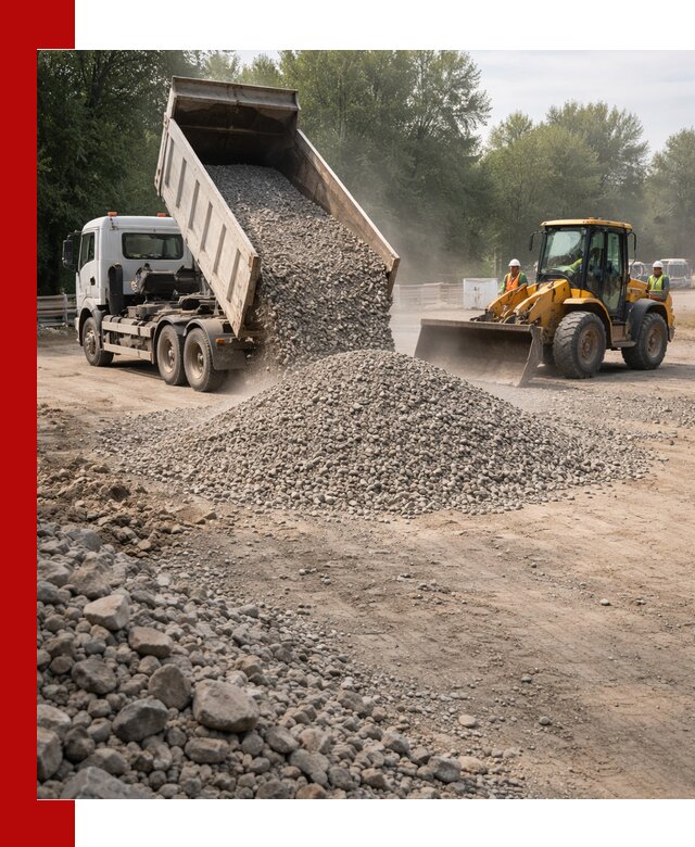Гравий фракция 5–20 доставка в Якутске оптом и в розницу