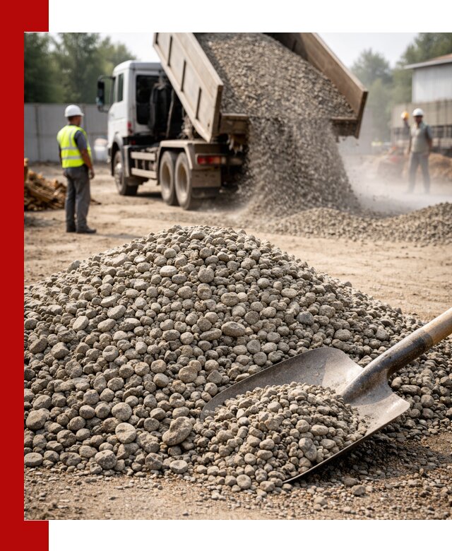 Доставка гравия фракции 20-40 в Якутске с самосвалами