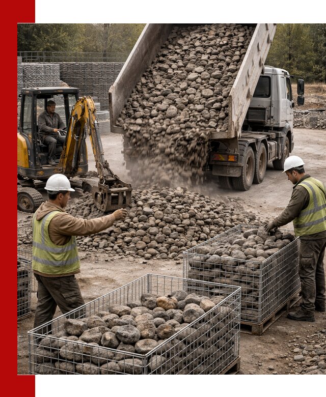 Камень для габионов фракция 100–201 в Якутске