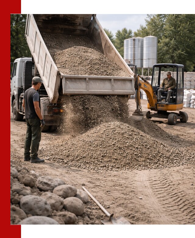 Доставка ПГС С3 в Якутске самосвалами и миксерами