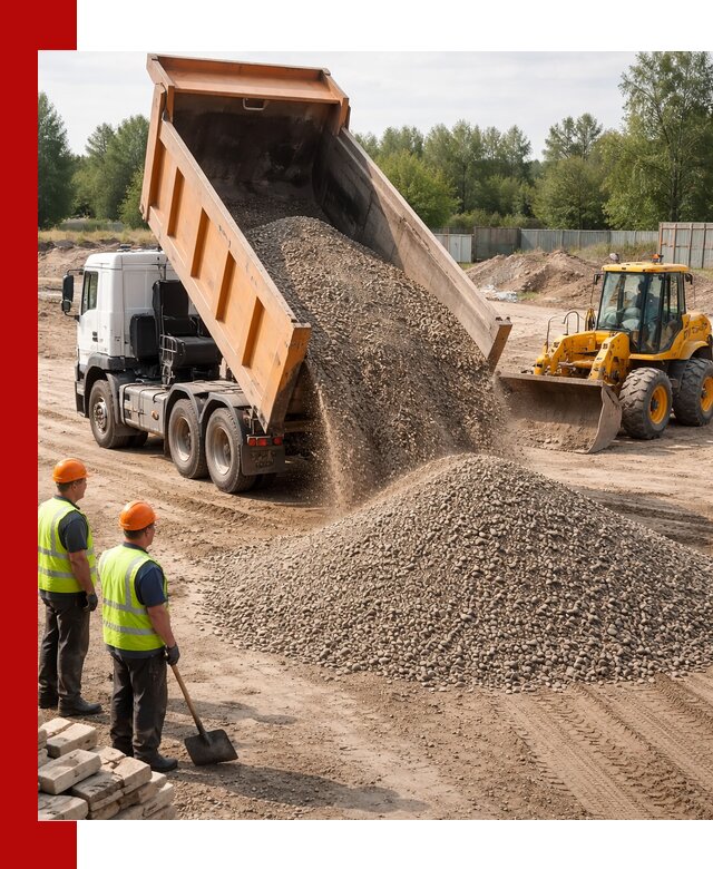 Доставка щебёночно-песчаной смеси ЩПС С7 в Якутске