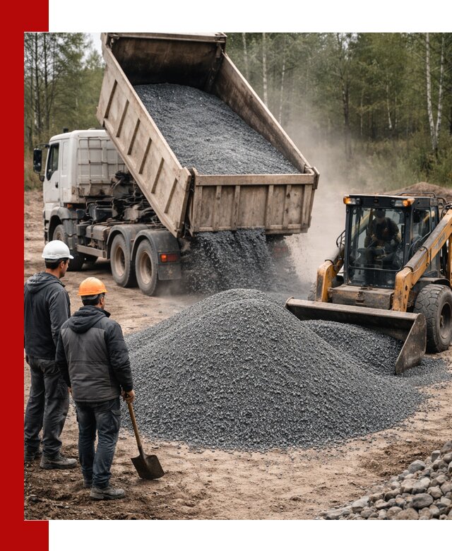 Гранитный отсев 0-5 с доставкой и разгрузкой в Якутске