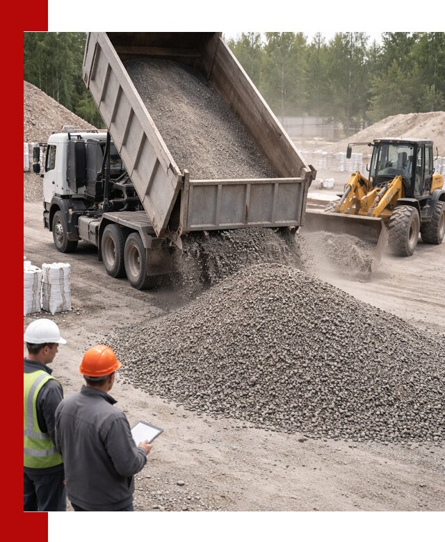 Доставка и продажа гранитного отсева 0-10 в Якутске