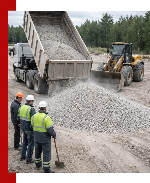 Известняковый отсев 0-5 доставка в Якутске быстро и выгодно
