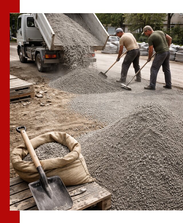 Отсев для тротуарной плитки в Якутске — доставка и укладка