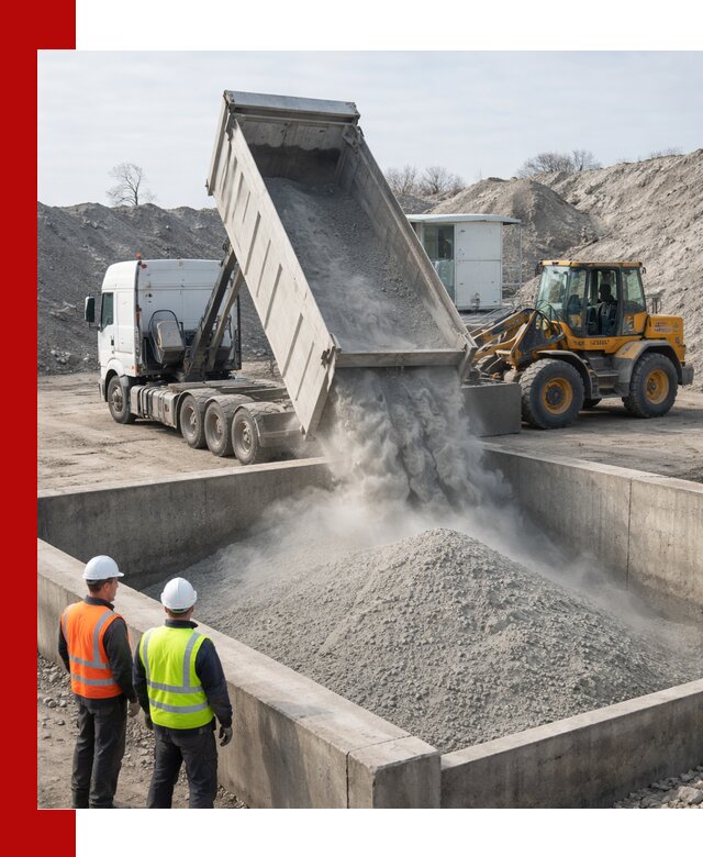 Доставка цемента навалом в Якутске крупными партиями