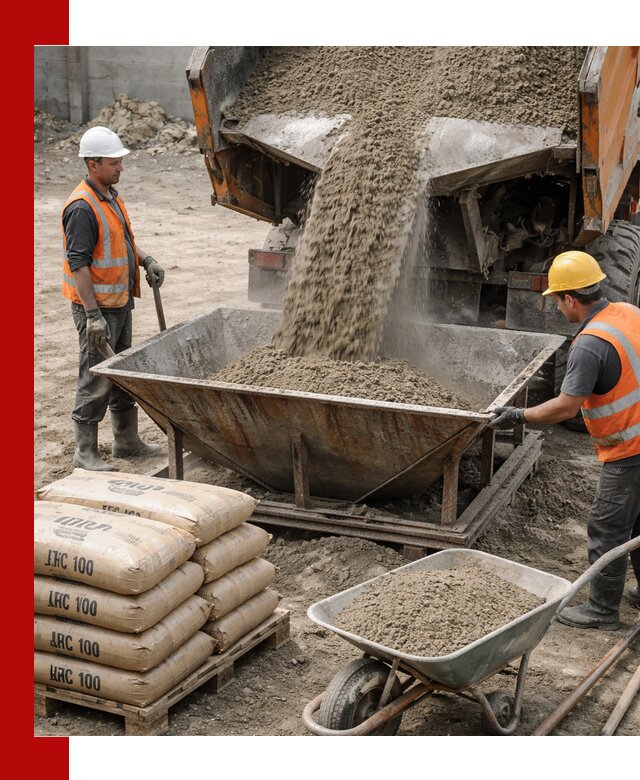 Доставка цементно-песчаной смеси М100 в Якутске