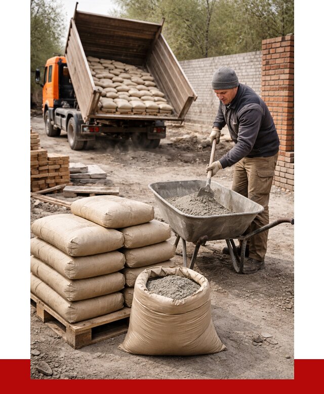 Купить сухую смесь для кладки в Якутске от 1250 р. | ПРОНЕРУДКтс