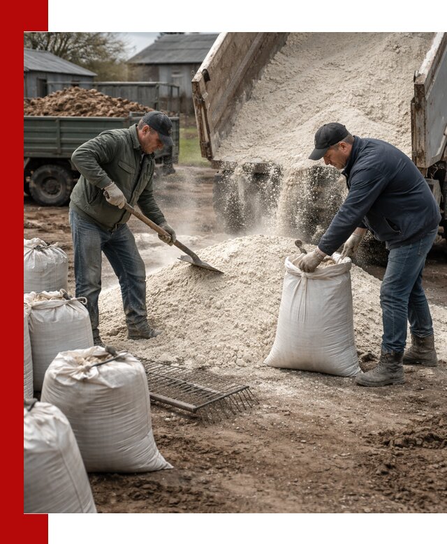 Доставка извести пушонки в Якутске оптом и мелким оптом