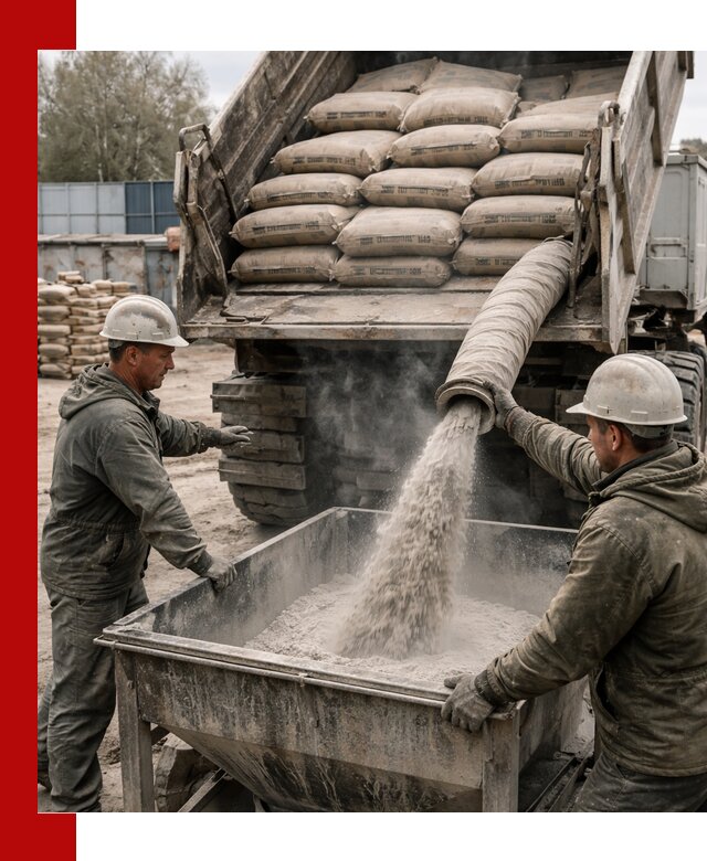 Доставка цемента М400 в Якутске оптом и в розницу