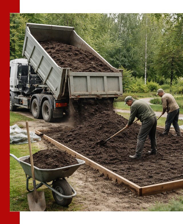 Доставка грунта для озеленения и благоустройства в Якутске