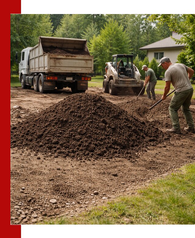 Доставка и укладка грунта для газона в Якутске
