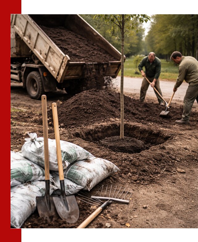 Грунт для посадки деревьев в Якутске — доставка и подготовка почвы
