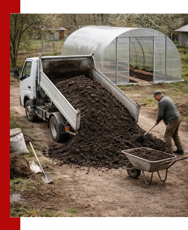 Чернозем для теплицы с доставкой в Якутске
