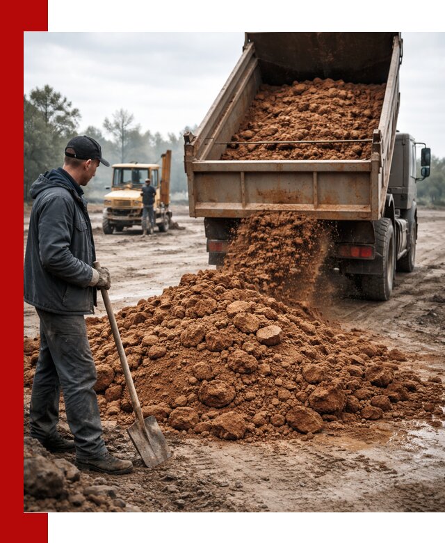 Глина для засыпки в Якутске с доставкой самосвалами
