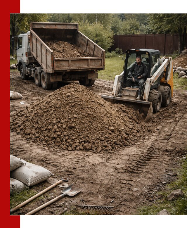 Суглинок для планировки участков в Якутске с доставкой и выгрузкой