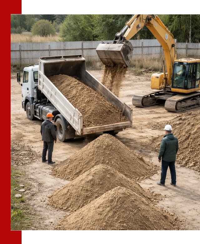 Доставка супеси вагонными и автопартиями в Якутске