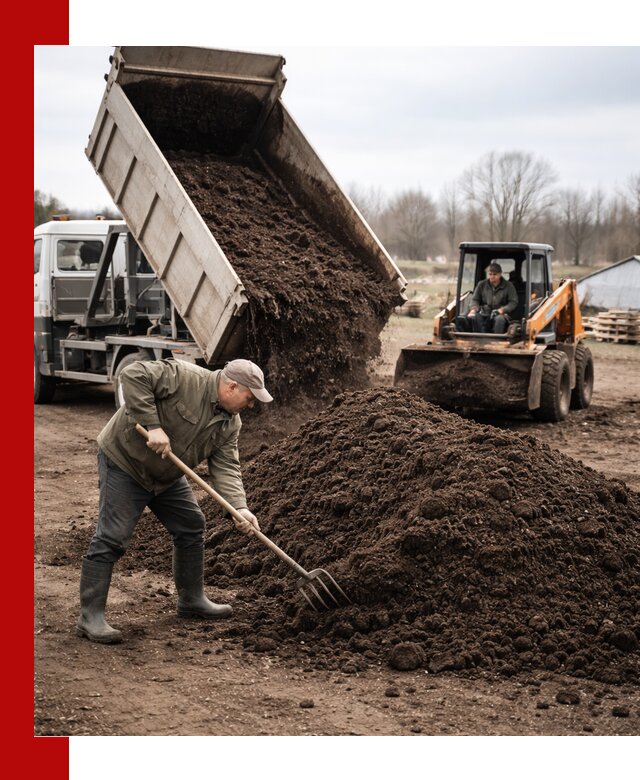 Доставка и продажа перегноя в Якутске быстро и дешево