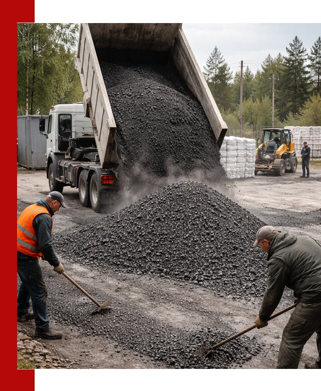 Доставка и продажа асфальтного гранулята в Якутске