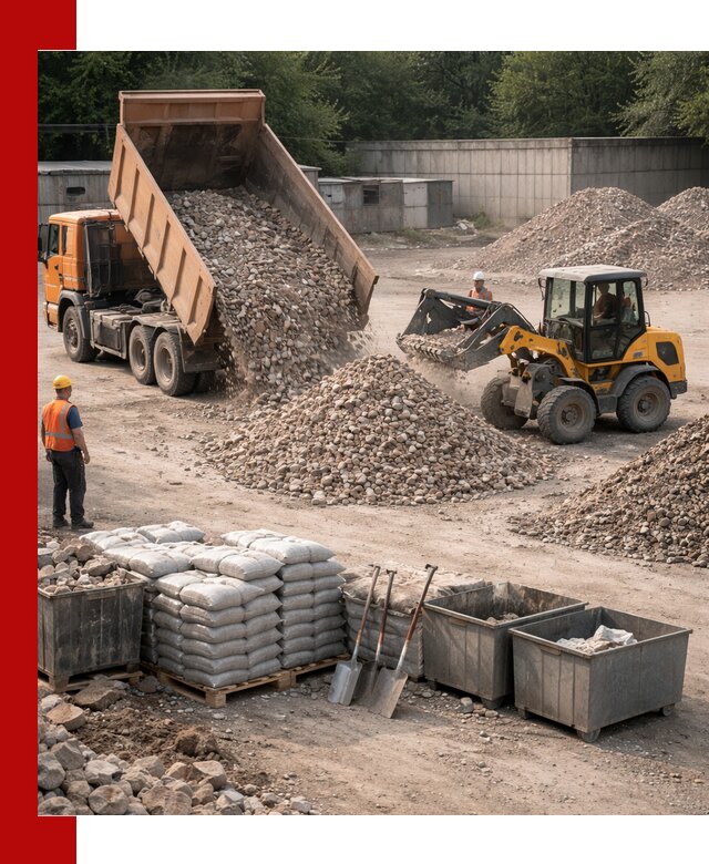 Вторичные материалы для отсыпки в Якутске — поставка и доставка